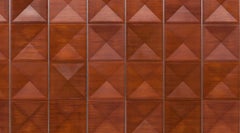 1960s Brown Mahogany Panel Wall by Antoine Philippon / Jacqueline Lecoq
