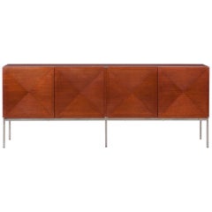 1960s Brown Mahogany Sideboard by Antoine Philippon/Jacqueline Lecoq 'f'