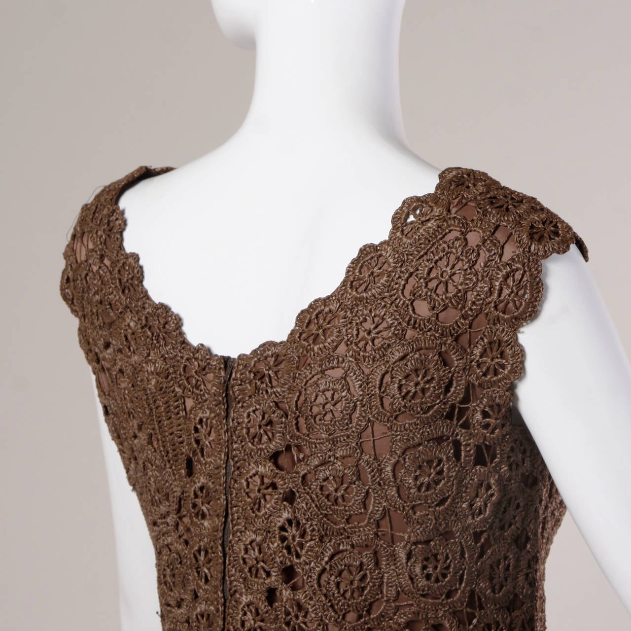 lace brown dress