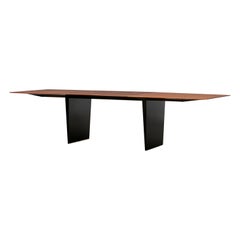 1960s Brown Tawi Wood Dining Table by Edward Wormley 'c'
