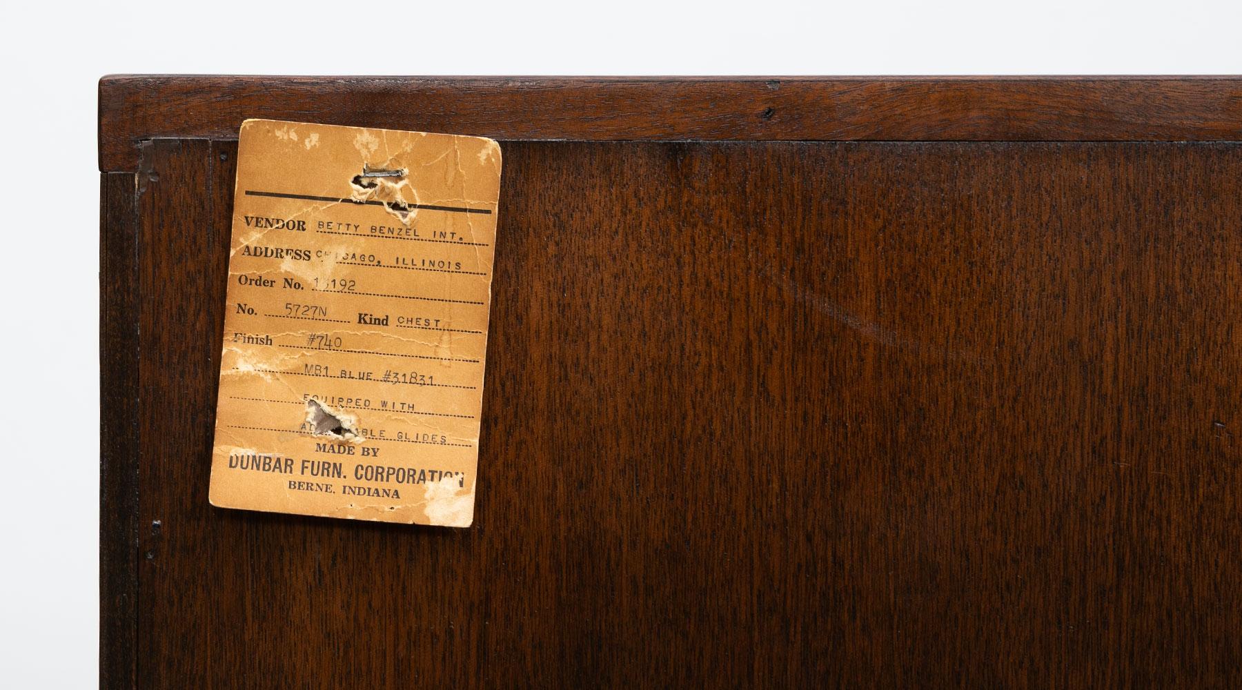 Mid-20th Century 1960s Brown Walnut Sideboard by Edward Wormley with Rosewood Details