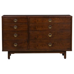 1960s Brown Walnut Sideboard by Edward Wormley with Rosewood Details