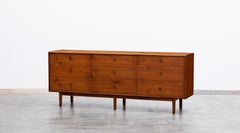 1960s Brown Walnut Sideboard by Kipp Stewart