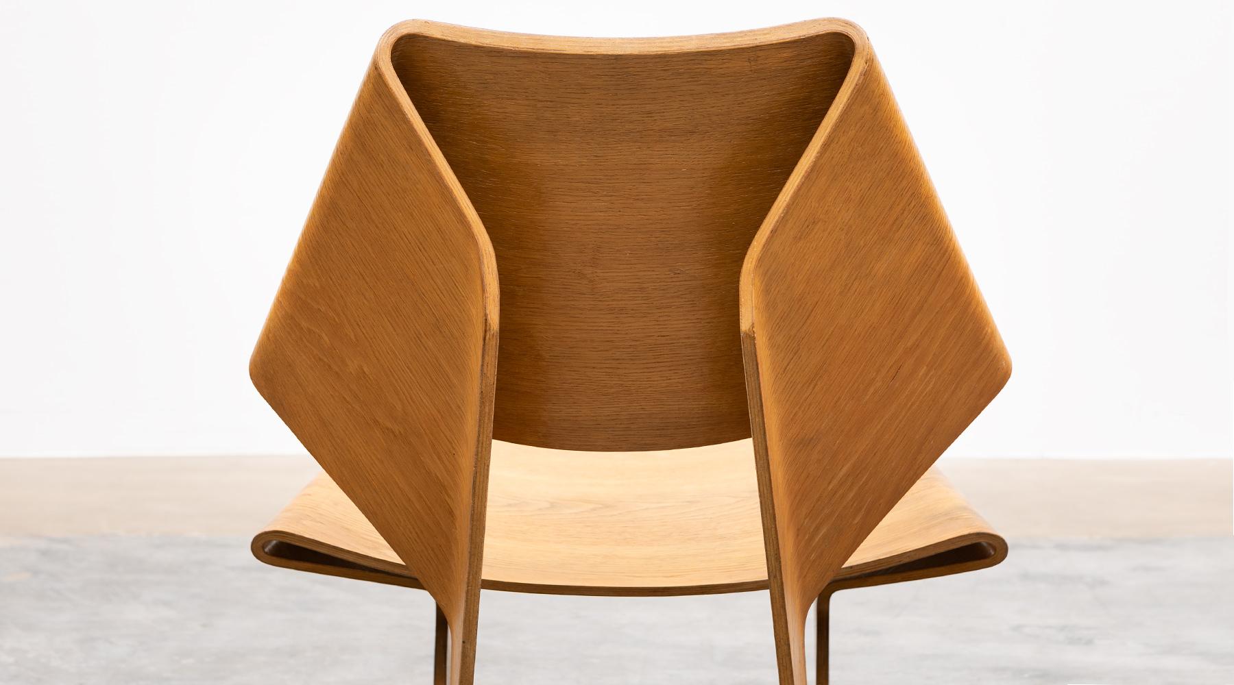 Sedia in legno compensato di teak marrone del 1960 di Grete Jalk 1