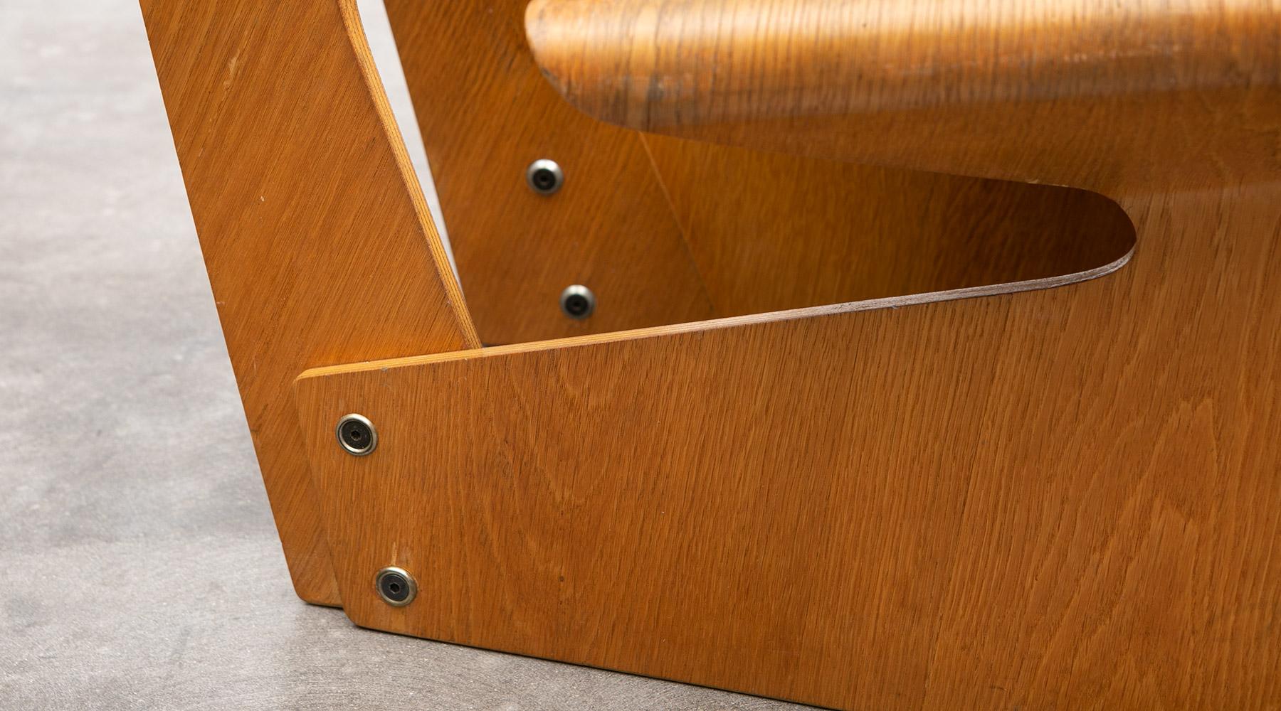 Sedia in legno compensato di teak marrone del 1960 di Grete Jalk 2