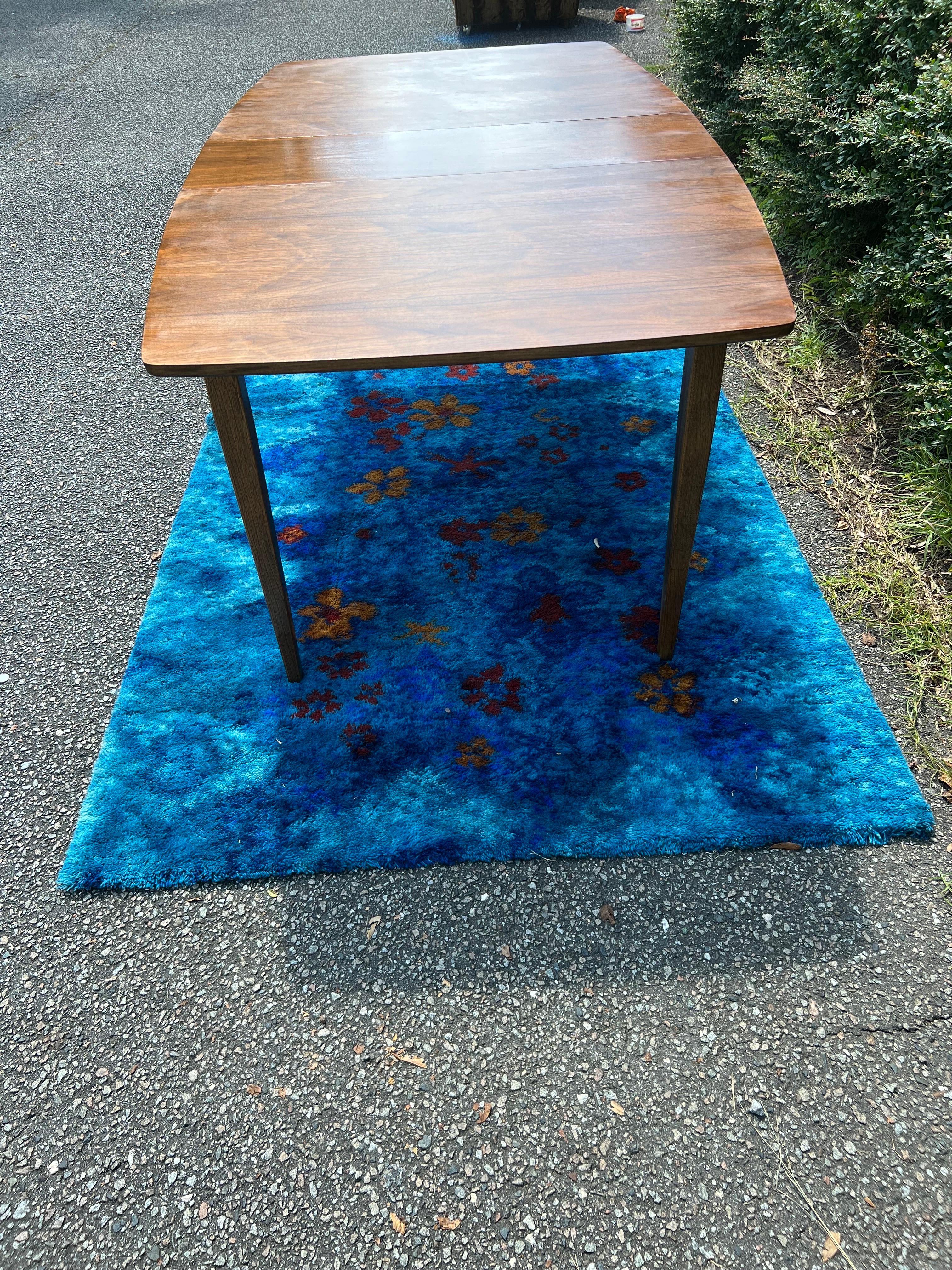 1960s Broyhill Brasilia Dining Table With Leaf 5