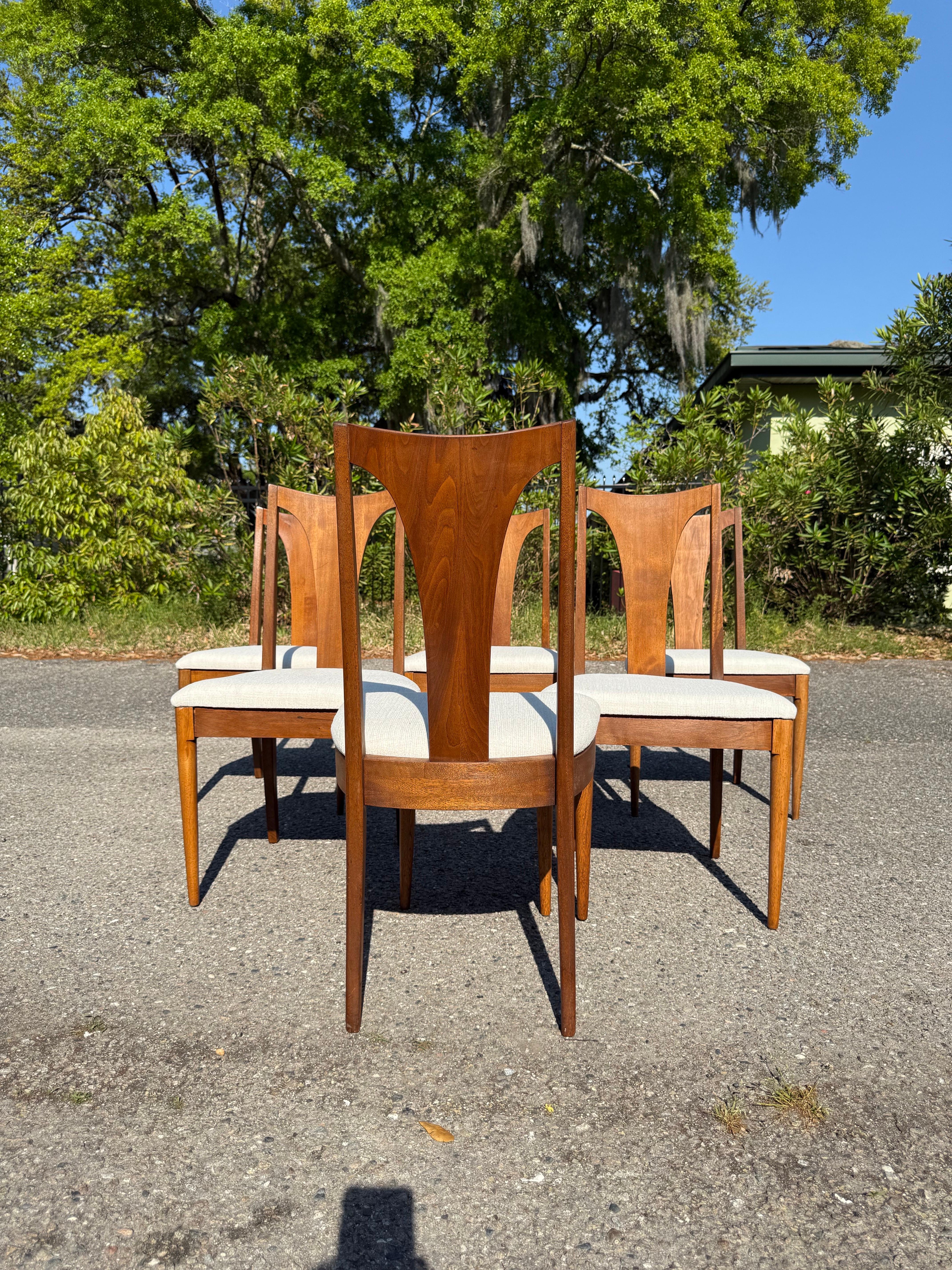 20th Century 1960s Broyhill Brasilia II Mid Century Dining Chairs- Set of 6 For Sale