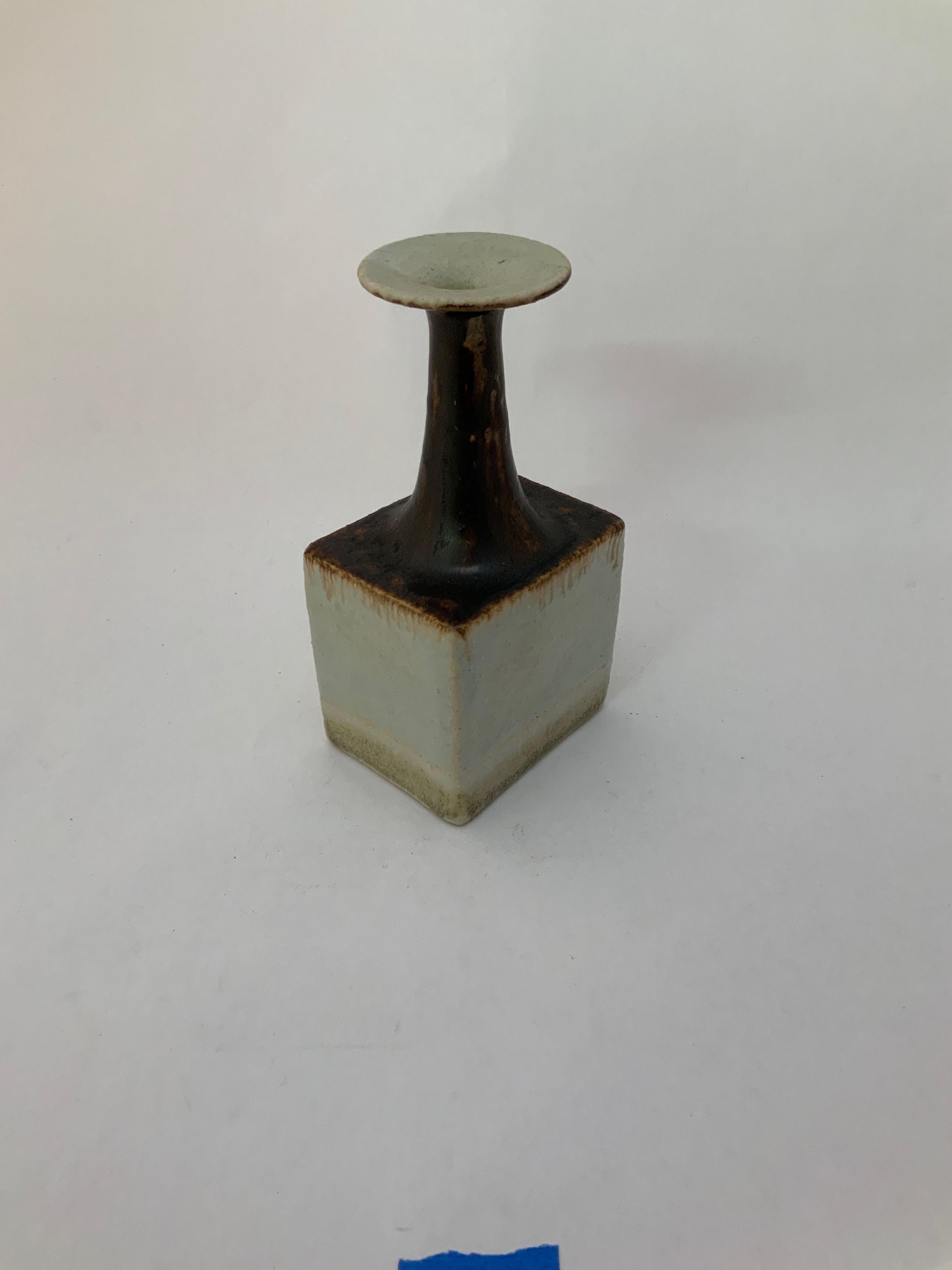 Mid-20th Century 1960s Bruno Gambone Flared Ceramic Vase