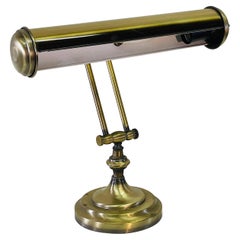 Lampada da tavolo in ottone spazzolato degli anni '1960