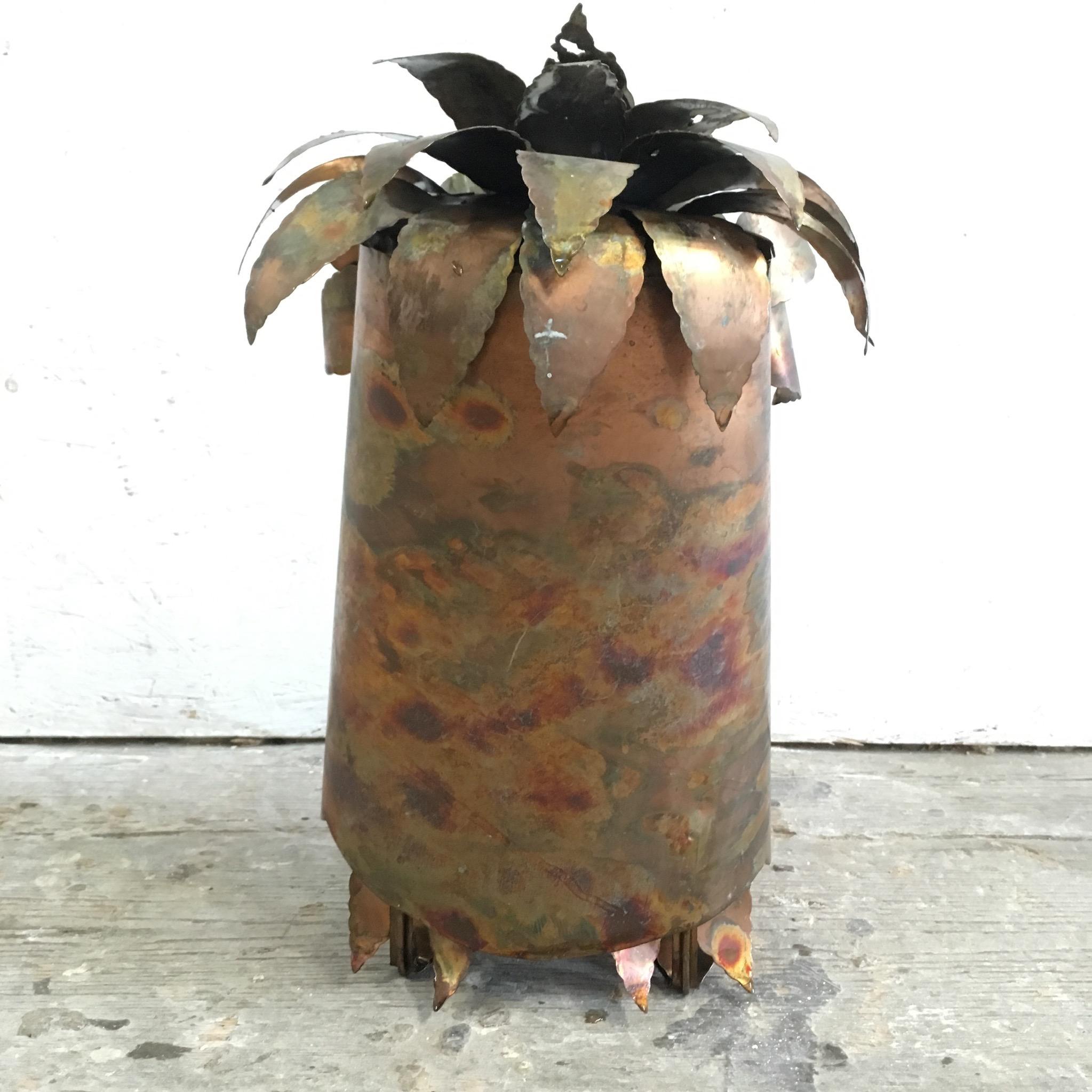 French 1960s Brutalist Brass Owl Sculpture