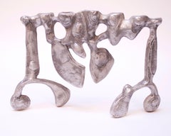 1960s Brutalist Cast-Aluminum Candelabra by Donald Drumm