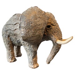 Elefante de cerámica Brutalista de los años 60
