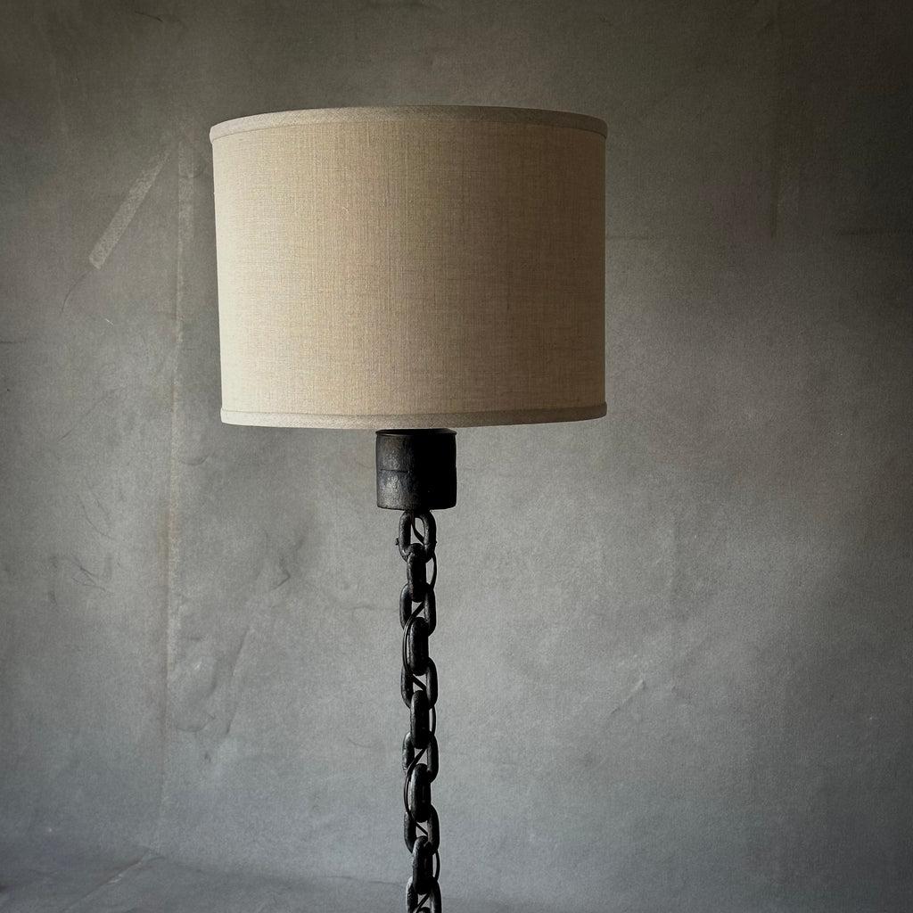 1960s Brutalist Chainlink Table Lamp In Good Condition In Los Angeles, CA
