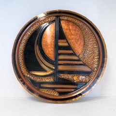1960's Brutalist Copper Wall Art