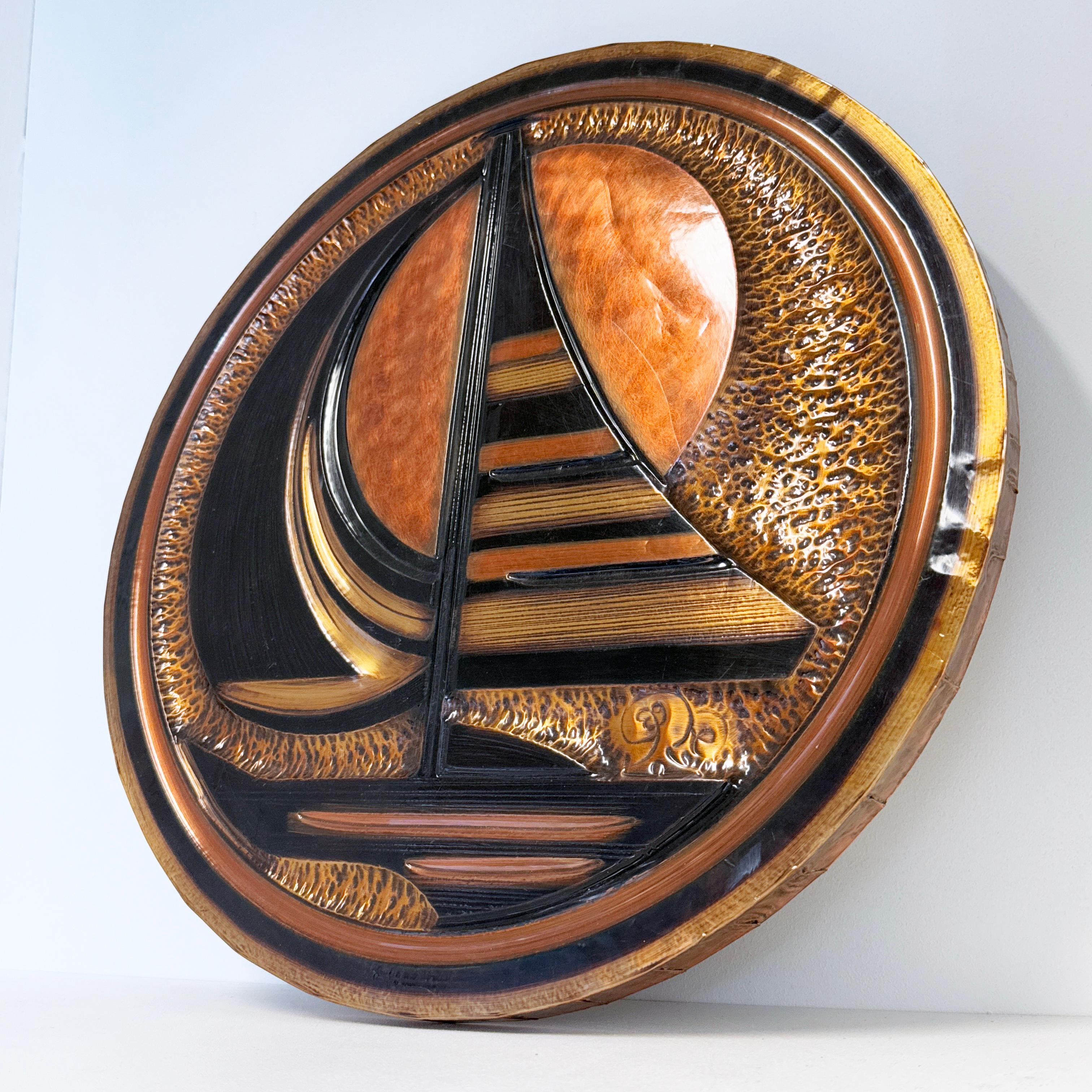 Brutalistische Kupferwandkunst aus den 1960er Jahren (Brutalismus) im Angebot