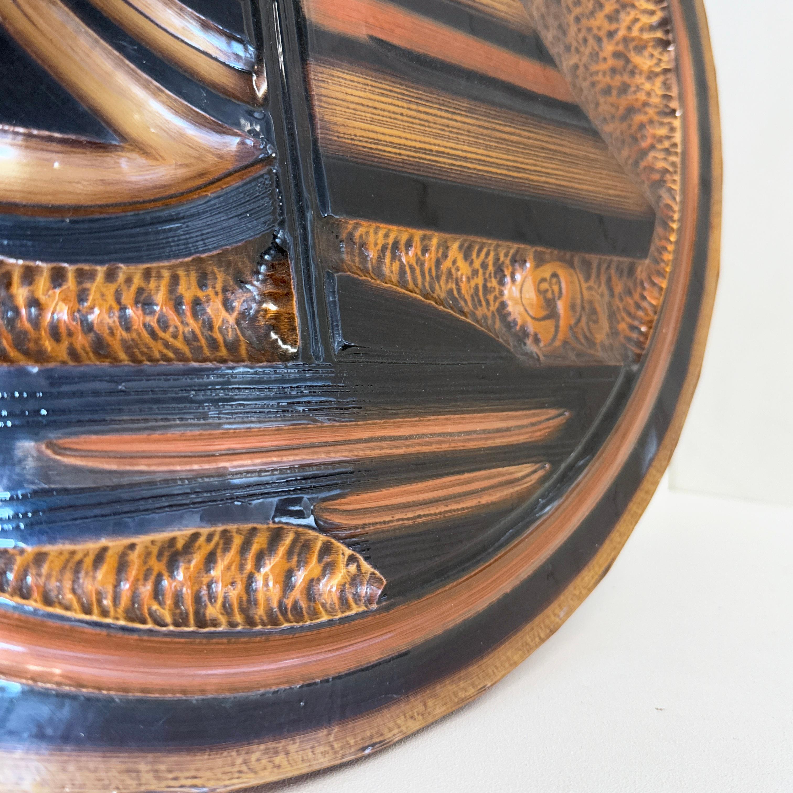 Brutalistische Kupferwandkunst aus den 1960er Jahren (Mitte des 20. Jahrhunderts) im Angebot