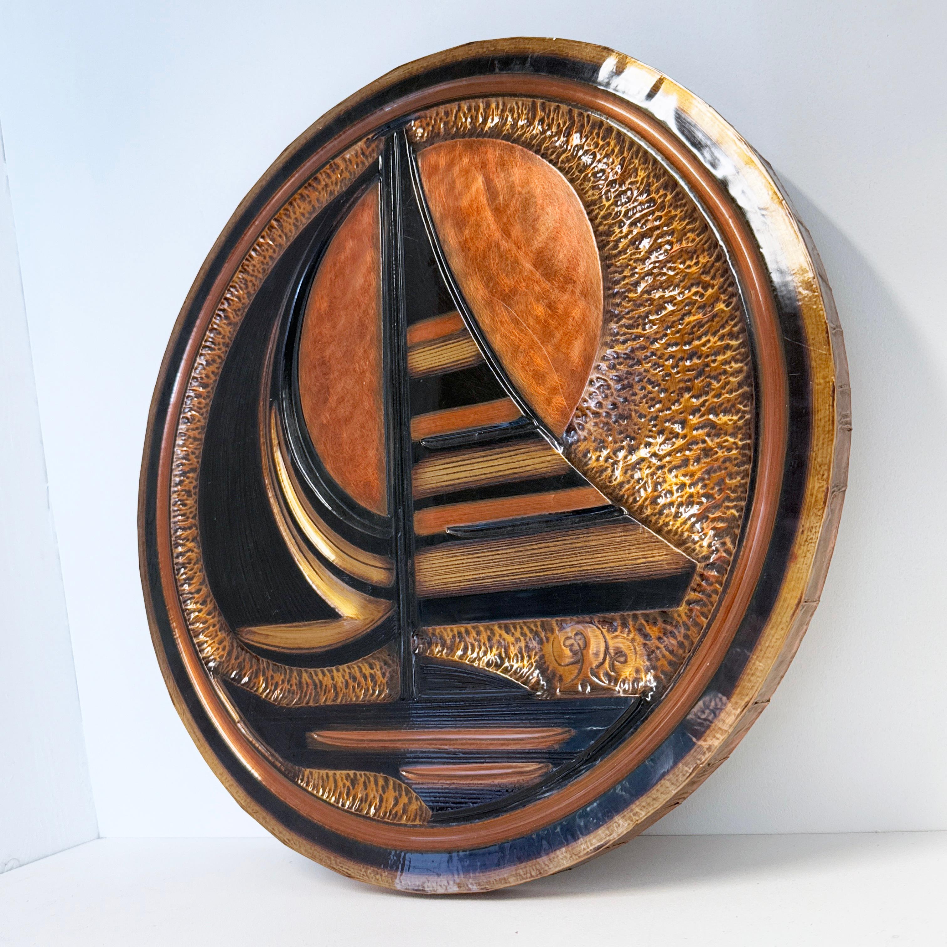 Brutalistische Kupferwandkunst aus den 1960er Jahren im Angebot 2