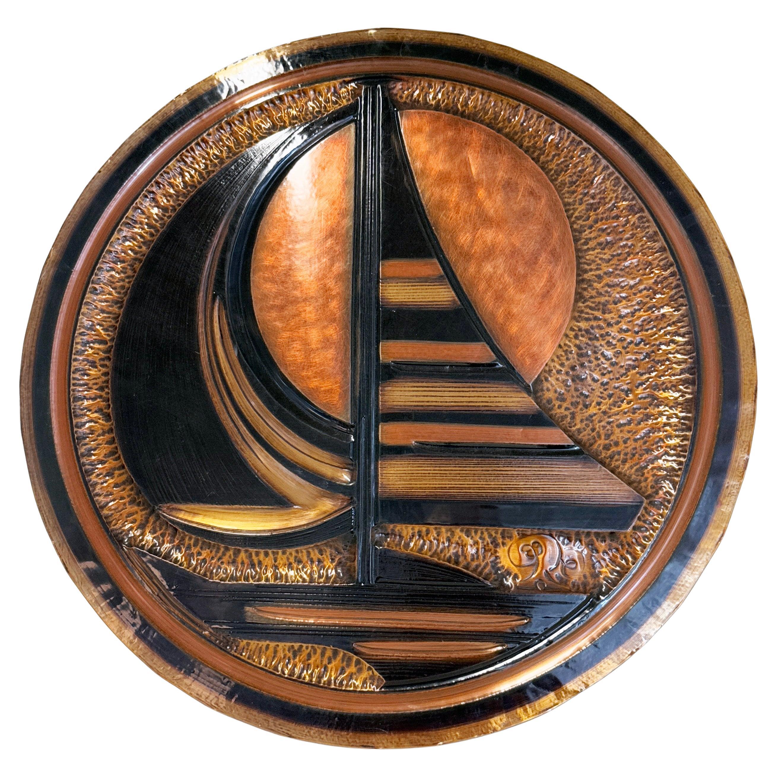 1960
s Brutalist Copper Wall Art