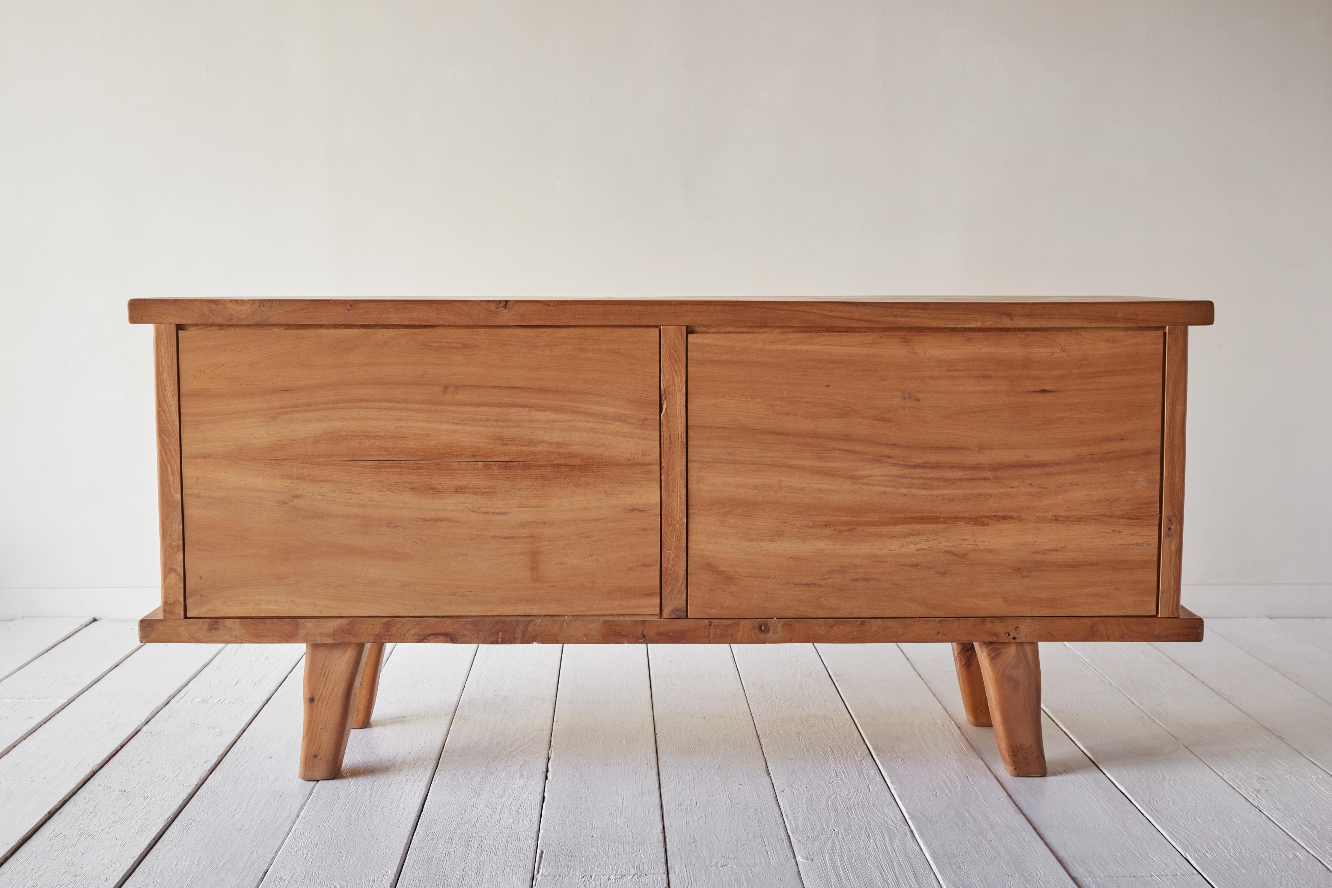 1960s Brutalist Credenza In Good Condition In Los Angeles, CA