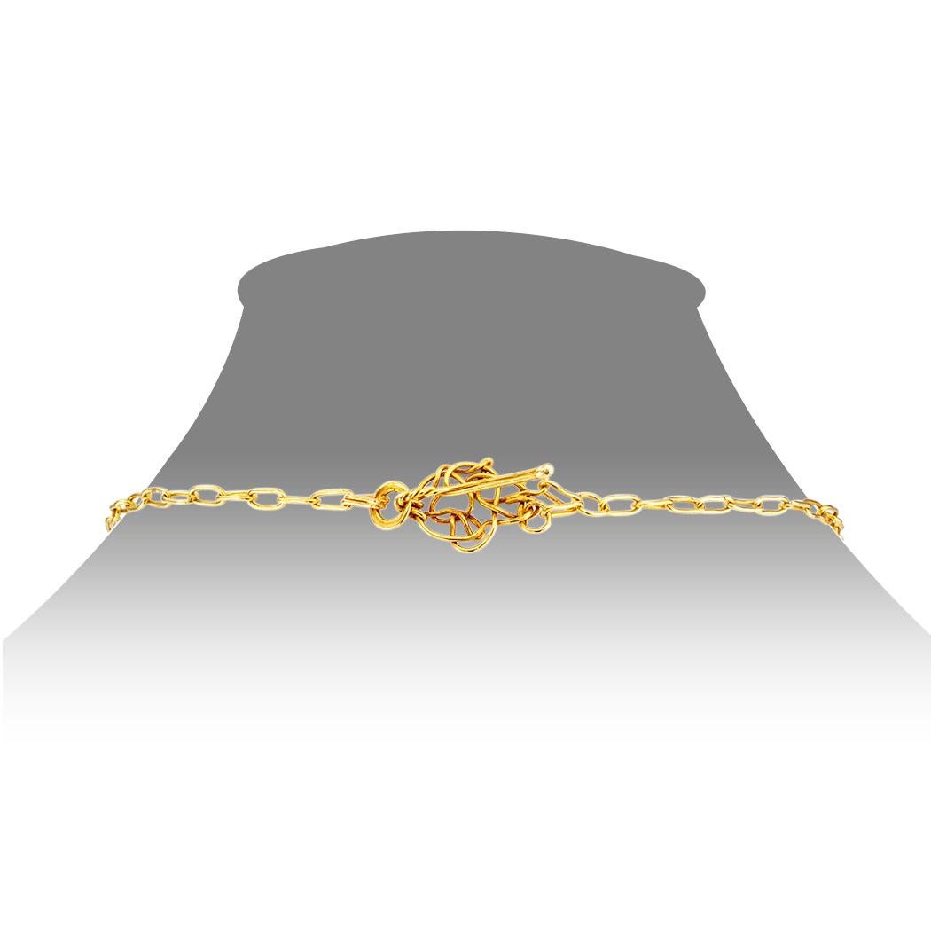Brutalistische handgefertigte Bib-Halskette aus Gelbgold, Citrin, 1960er Jahre im Zustand „Gut“ im Angebot in Los Angeles, CA