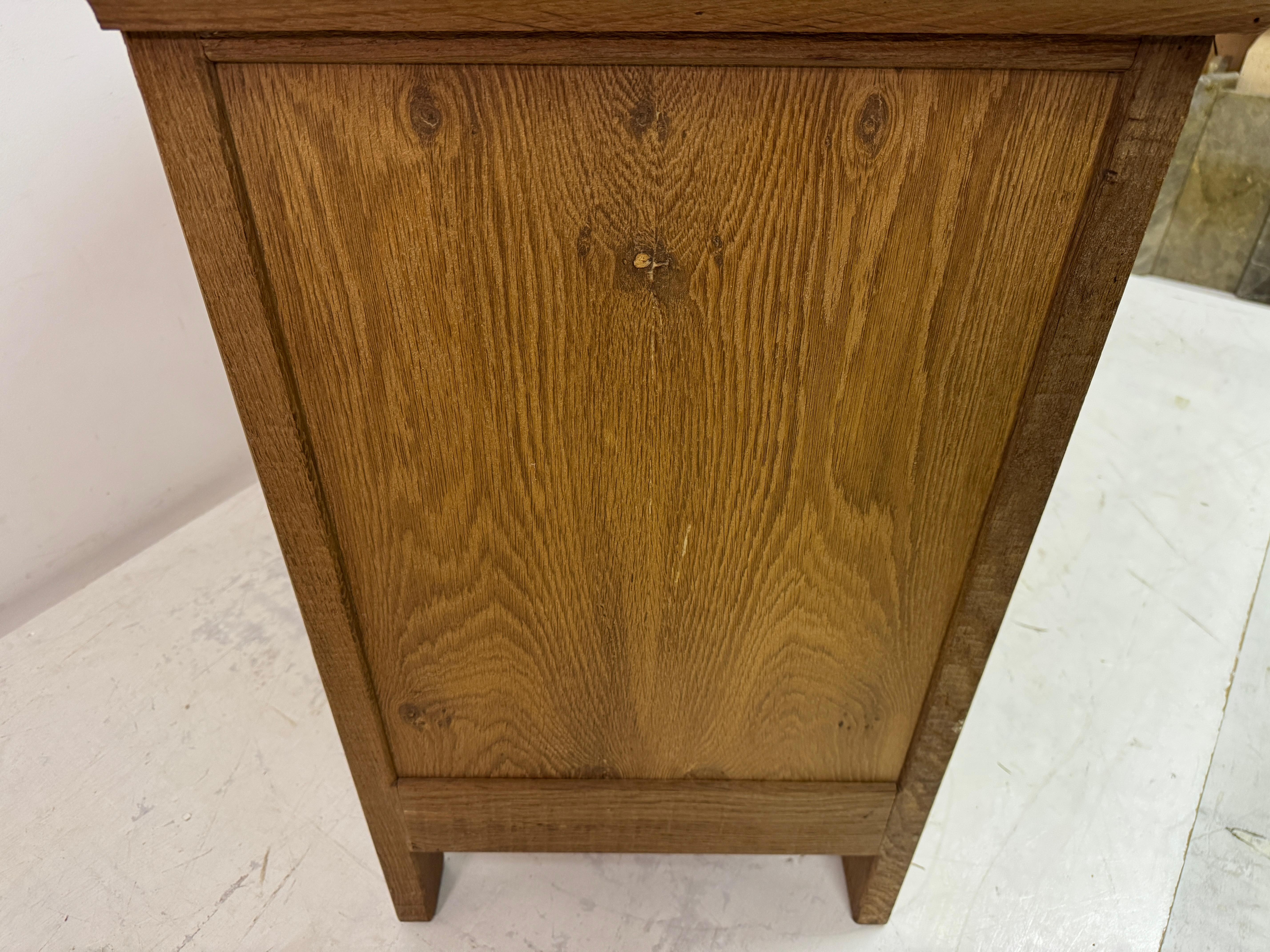 1960s Brutalist Oak Chest of Drawers For Sale 10