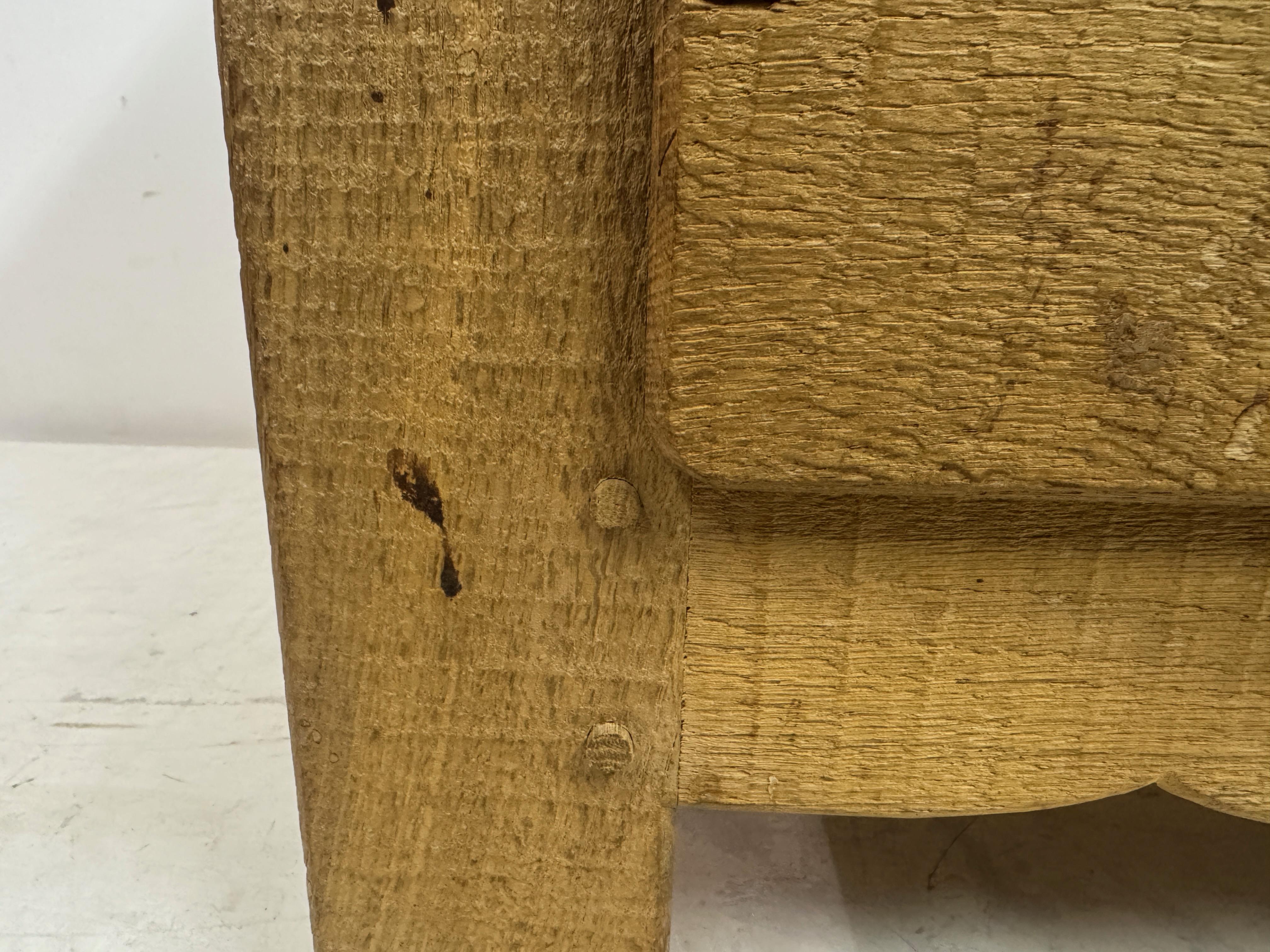 1960s Brutalist Oak Chest of Drawers In Good Condition For Sale In London, London