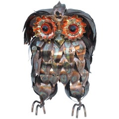 1960s Brutalist Owl Sculpture