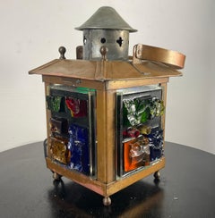 Lampada da tavolo brutalista degli anni '60 attribuita a Jean Simon Labret & Jacques Avoinet