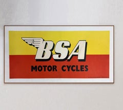 1960s BSA Motorcycles Original Vintage Poster