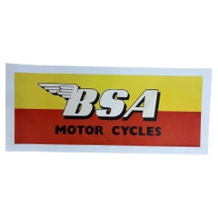 1960s BSA Motorcycles Póster Vintage Original