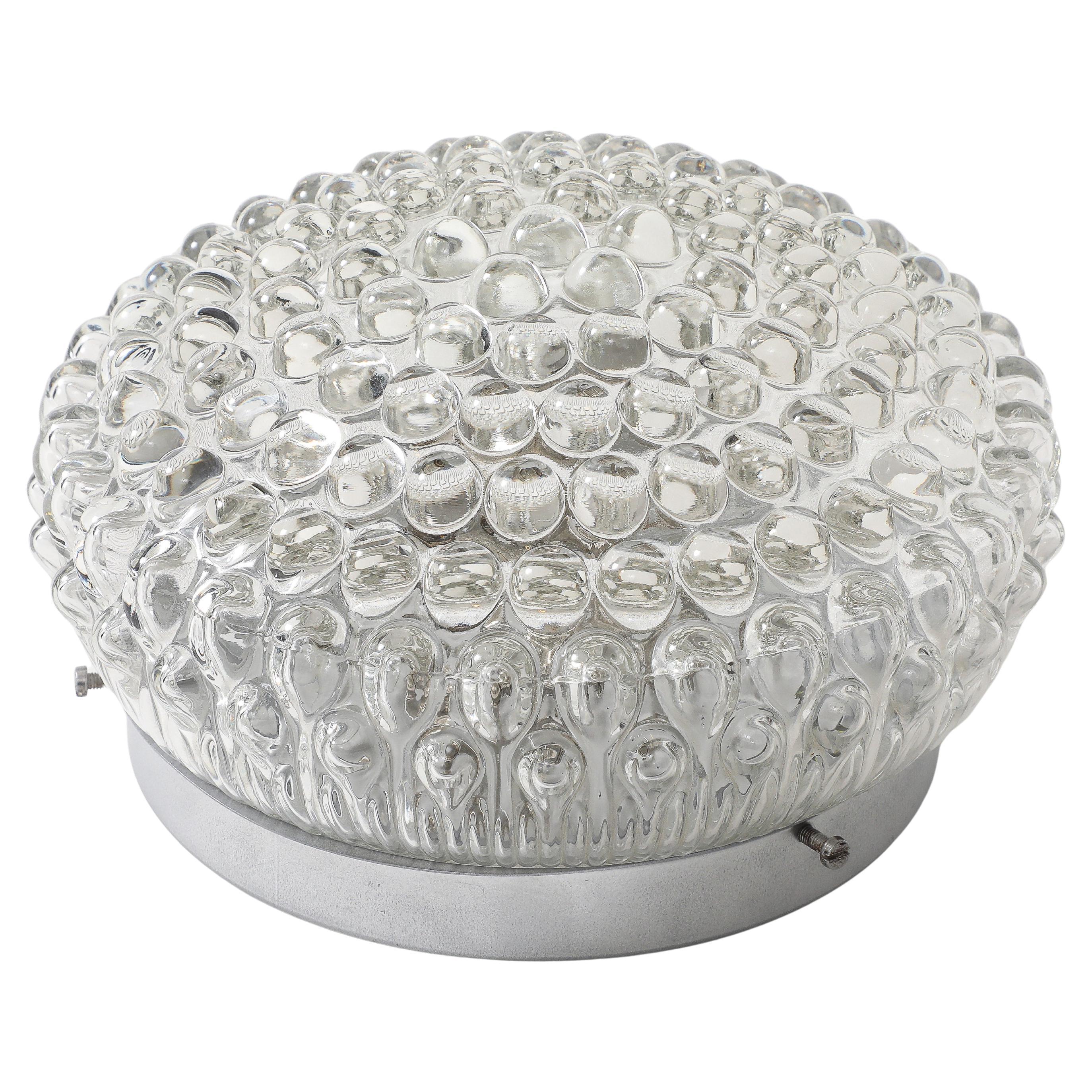 1960's Bubble Glass Sconce / Ceiling Flush Mount Fixture