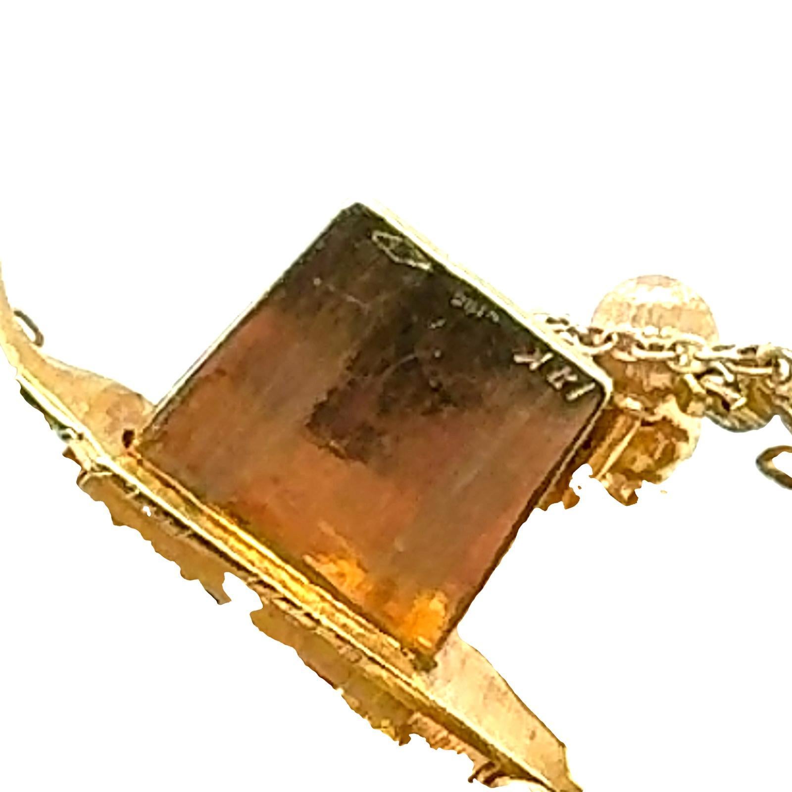 1960's Buccellati Textured 18 Karat Yellow Gold Grape Leaf Vintage Link Bracelet 1