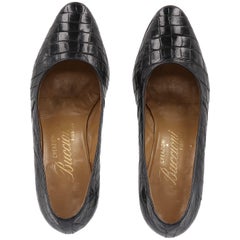 1960s Buccioni Crocodile Vintage Pumps