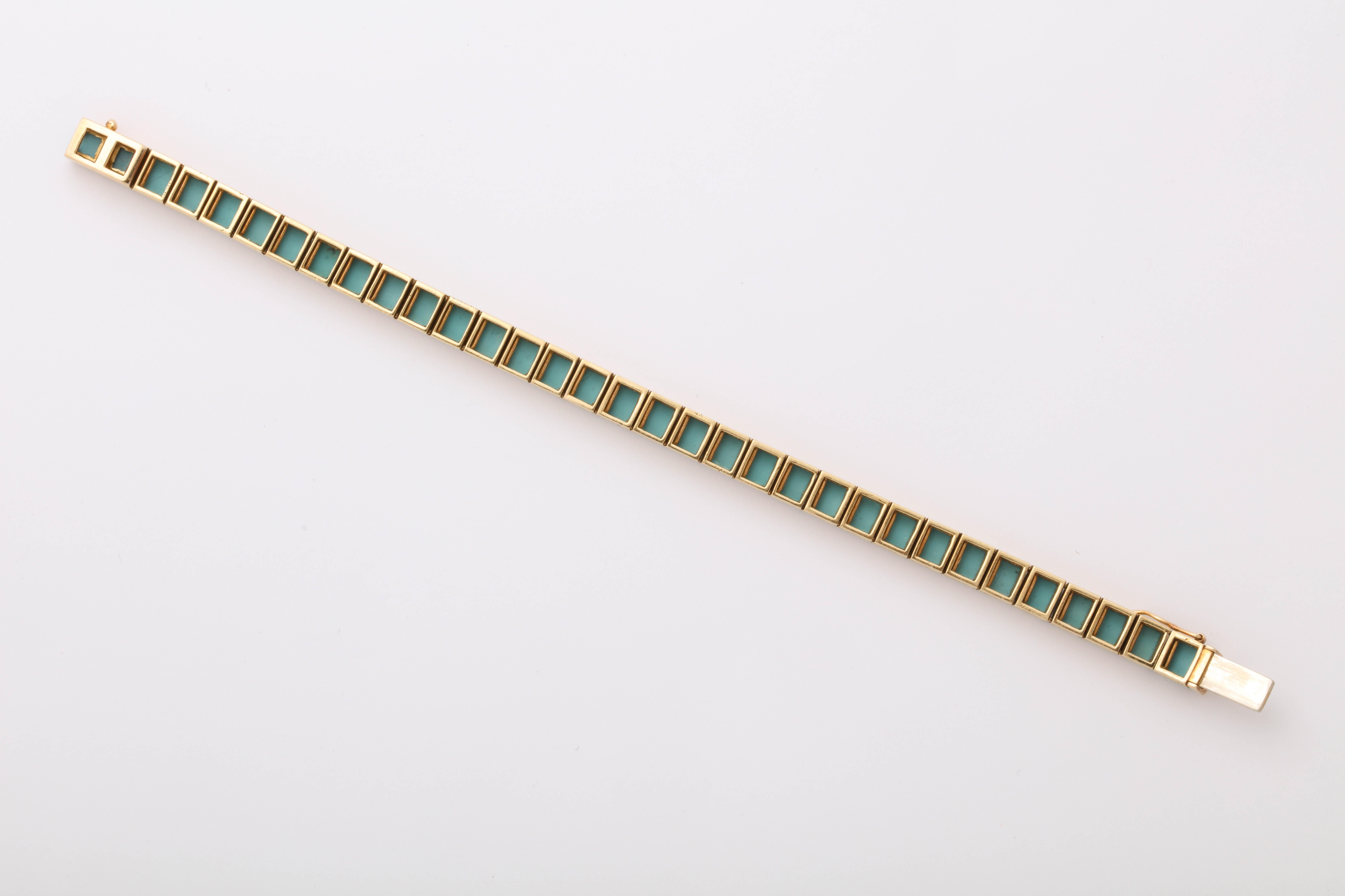 1960s Bulgari Turquoise Bracelet 1