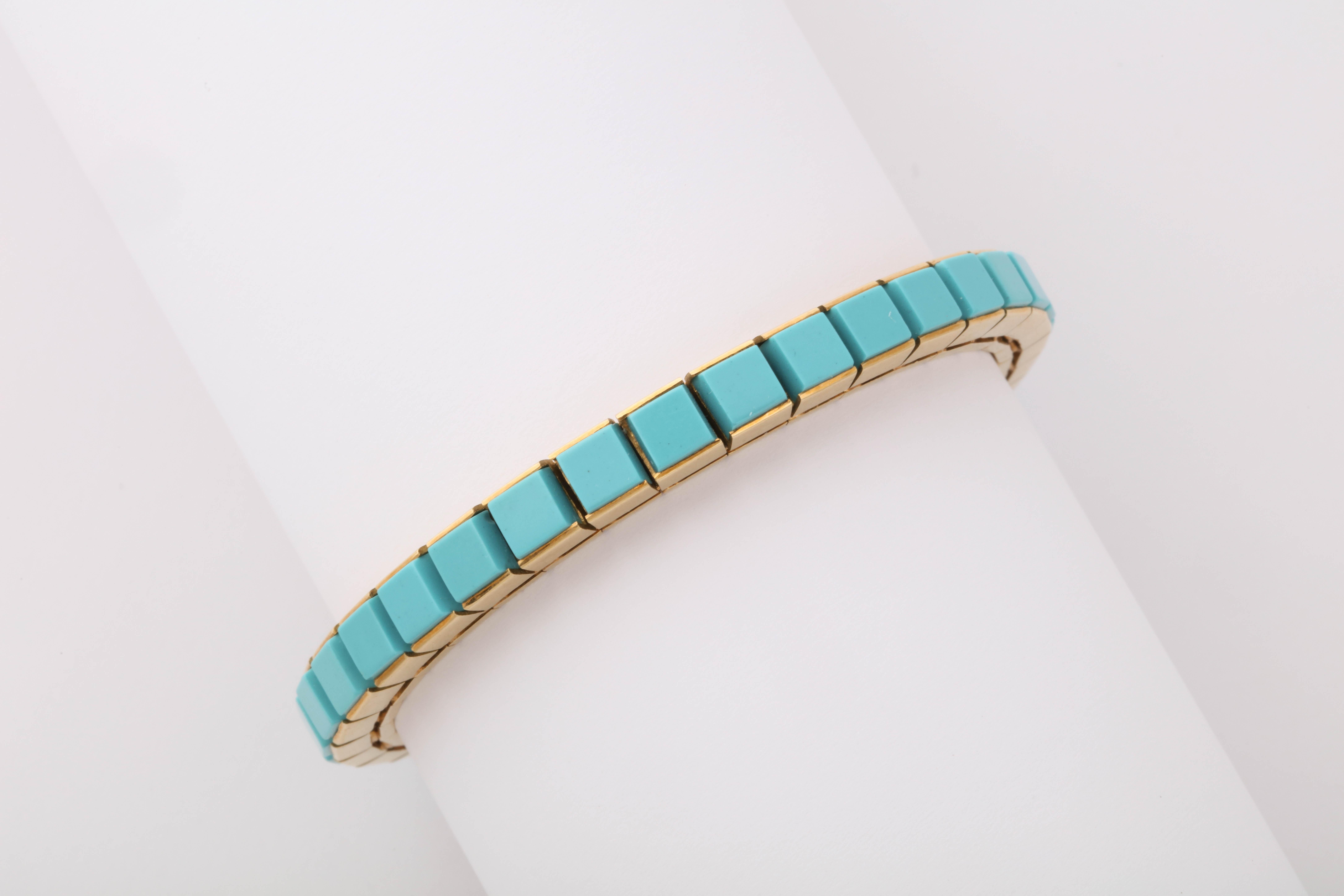 1960s Bulgari Turquoise Bracelet 2