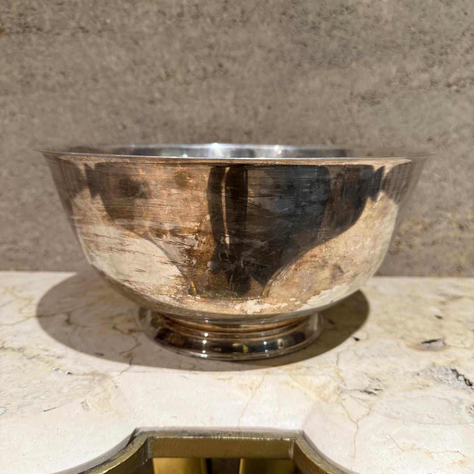 American 1960s Bullocks Silverplated Bowl Los Angeles For Sale