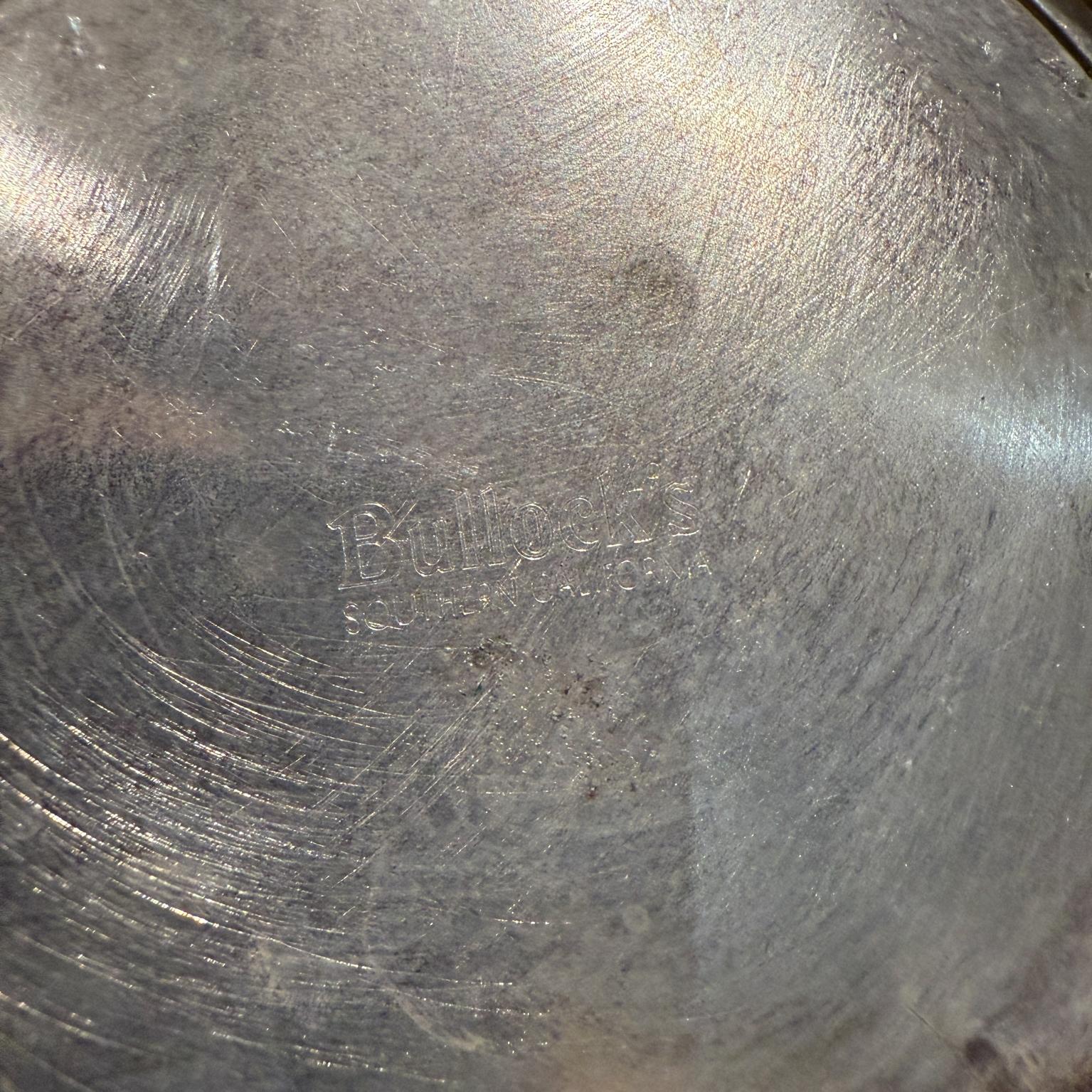 1960s Bullocks Silverplated Bowl Los Angeles For Sale 1