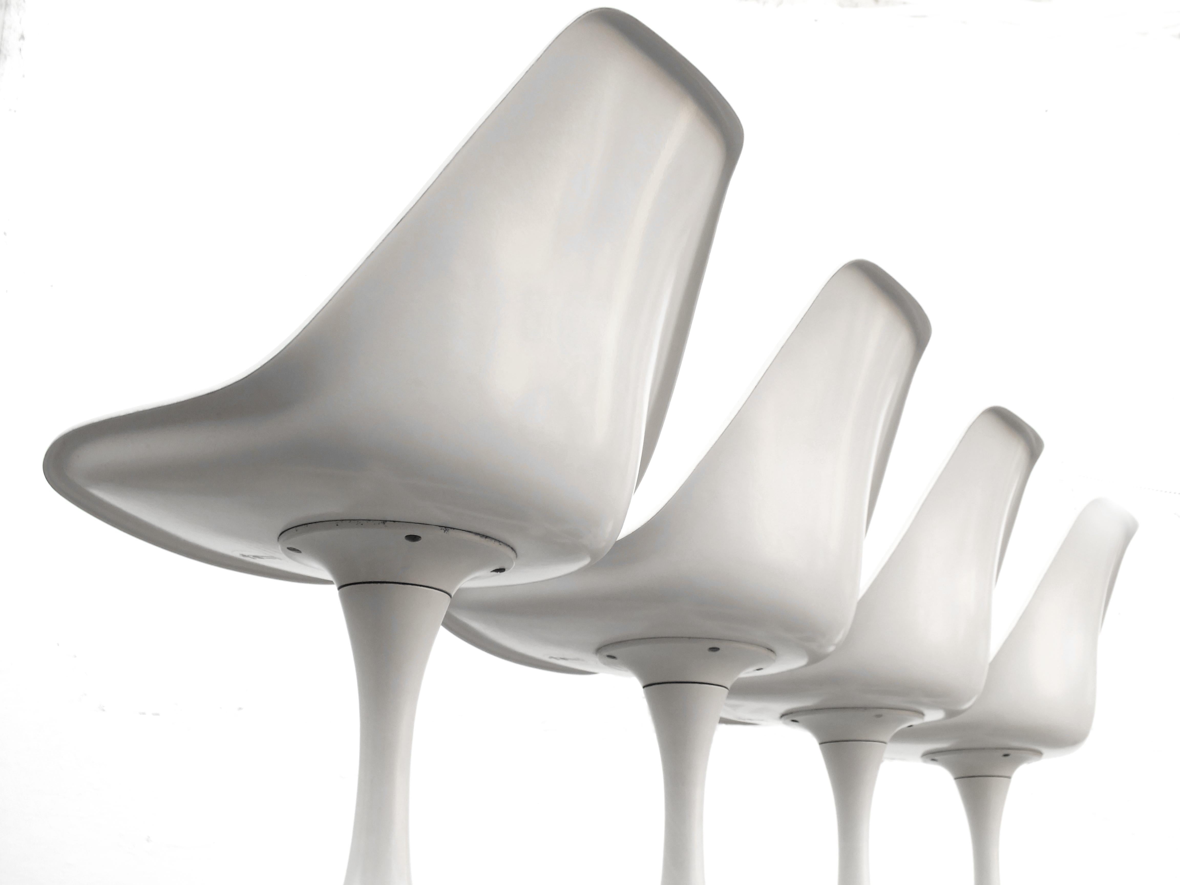 Set von 4 Burke Maurice Design Years für Arkana British Prod-Stühle, 1960er Jahre im Zustand „Gut“ im Angebot in Biella, IT