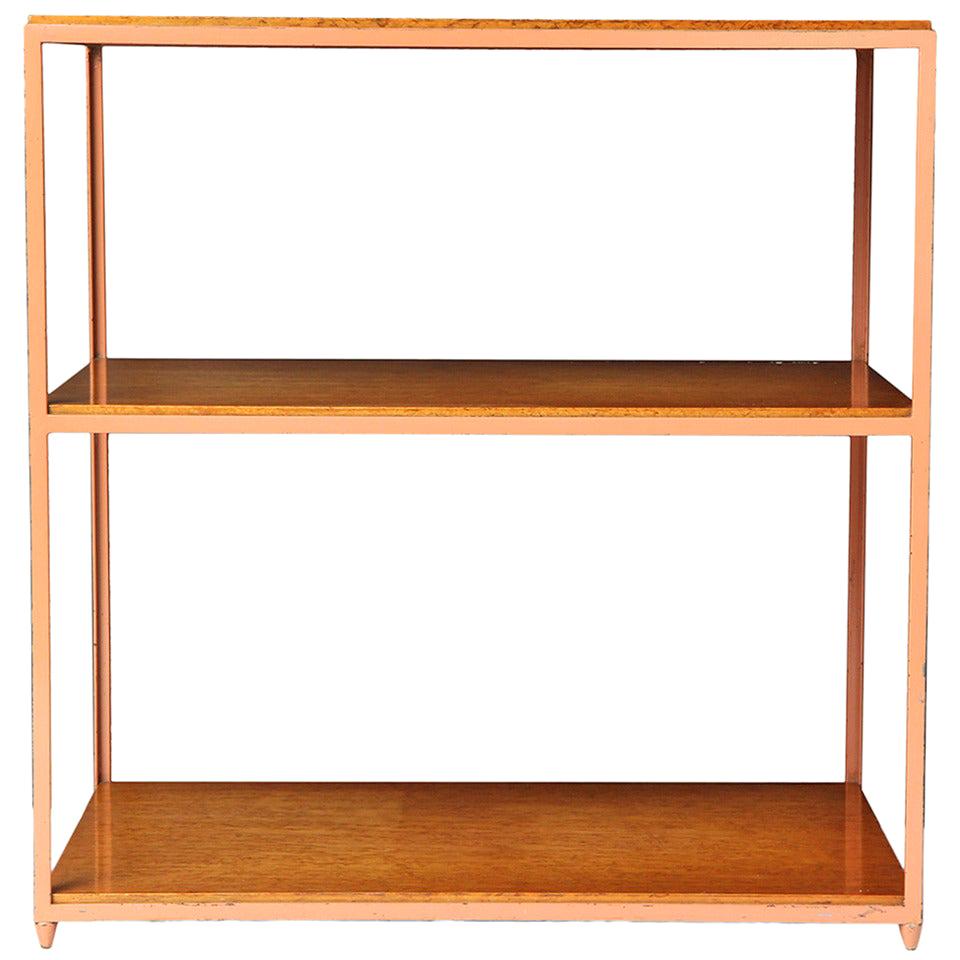 1960s Burl Birch Shelf Unit or Side Table by Edward Wormley for Dunbar