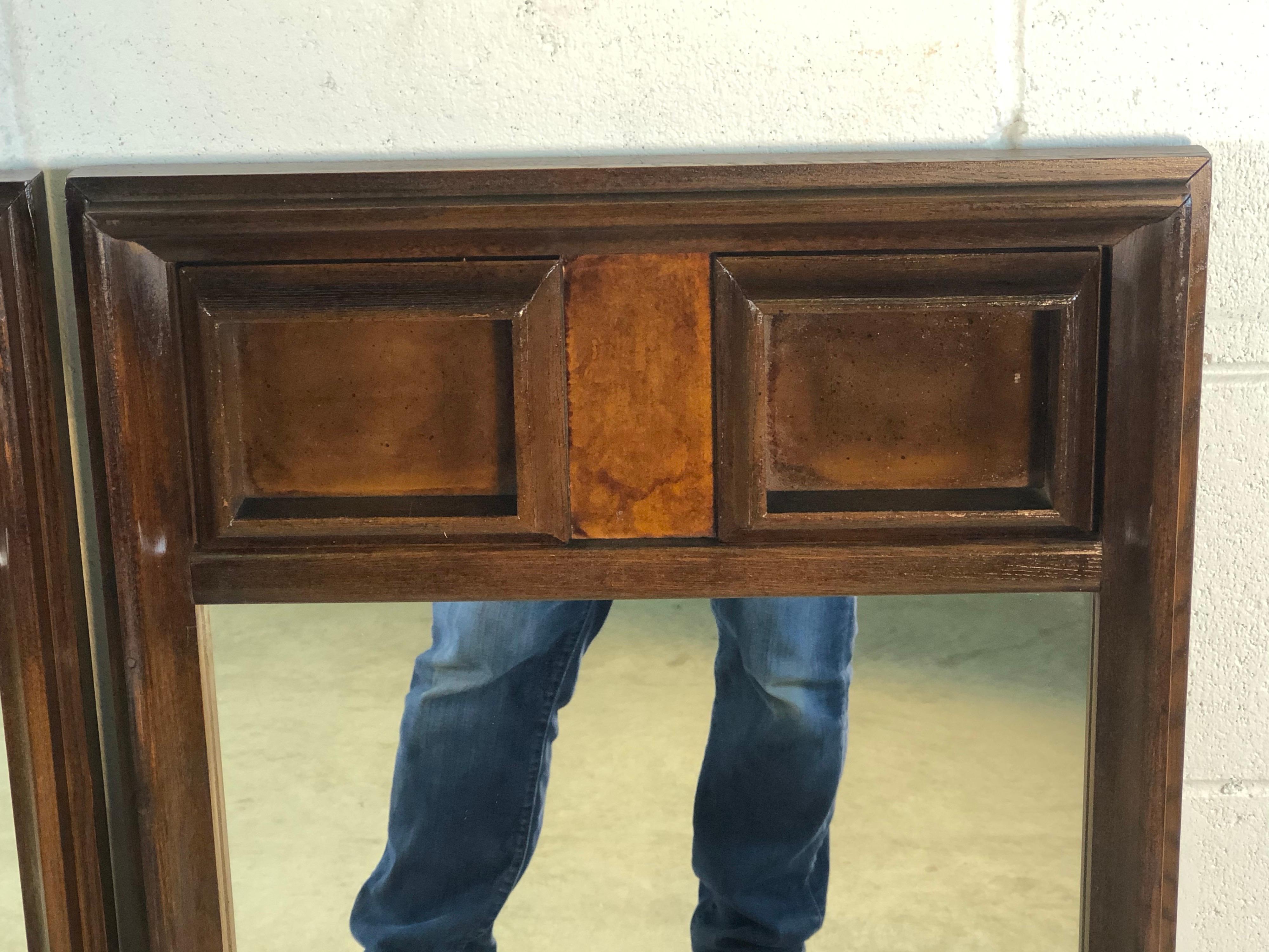 wood wall mirror