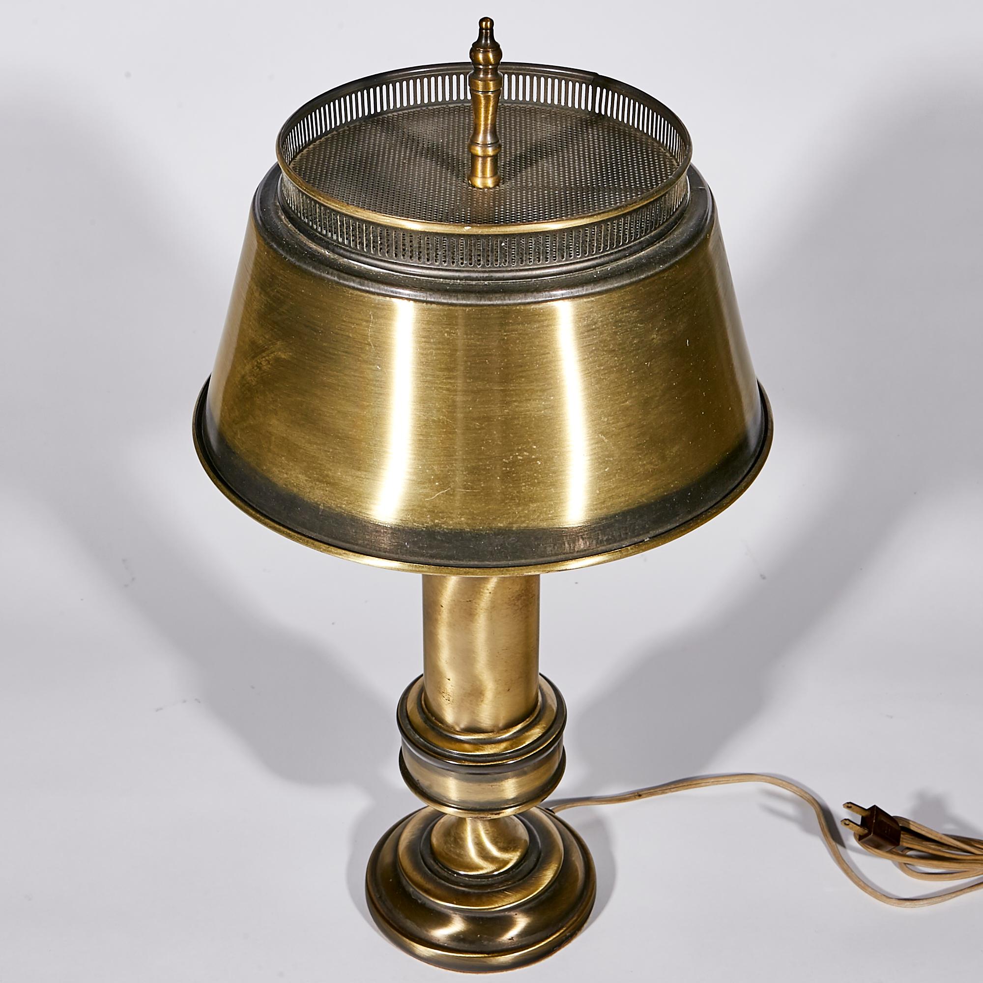 American 1960s Burnished Brass Table Lamp