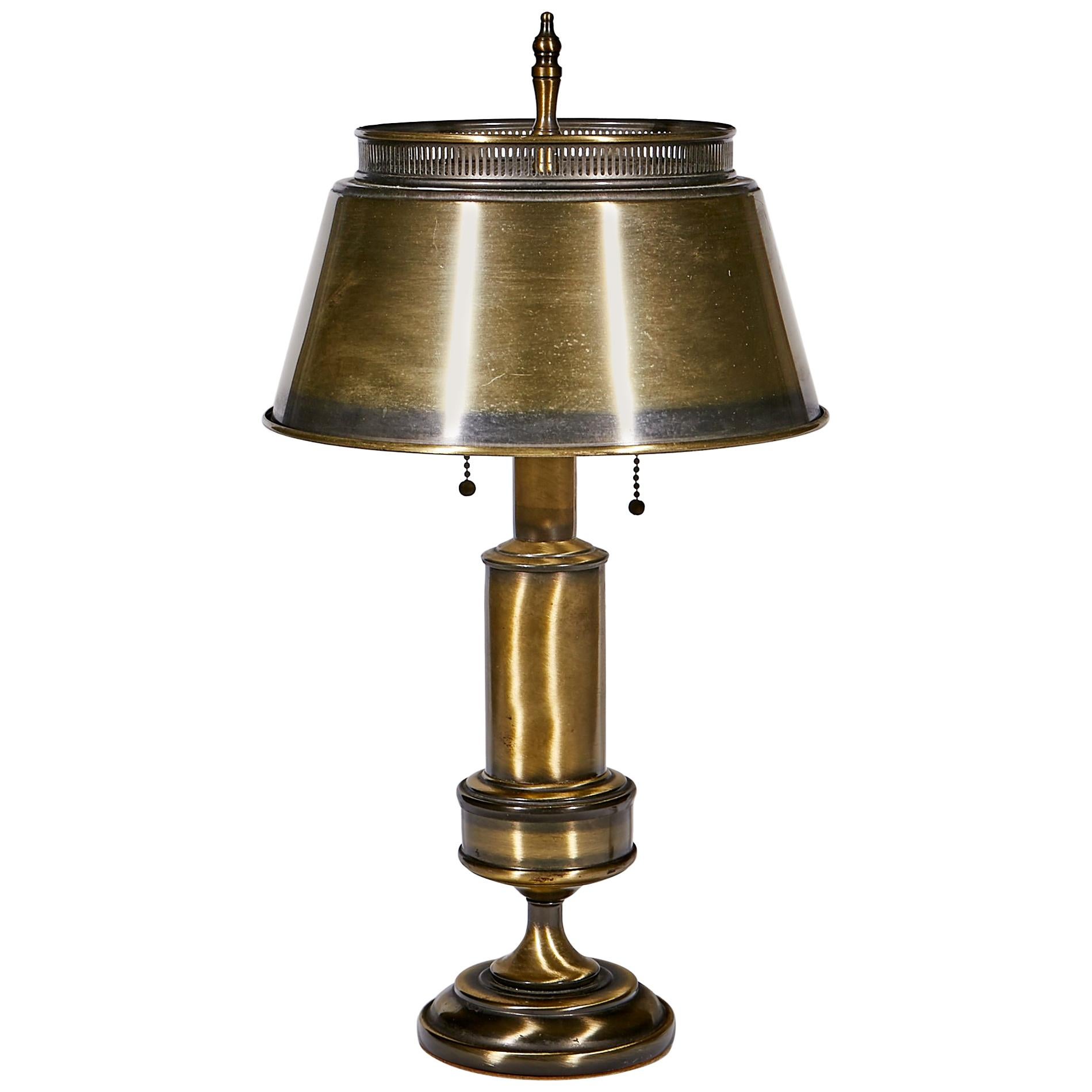 1960s Burnished Brass Table Lamp