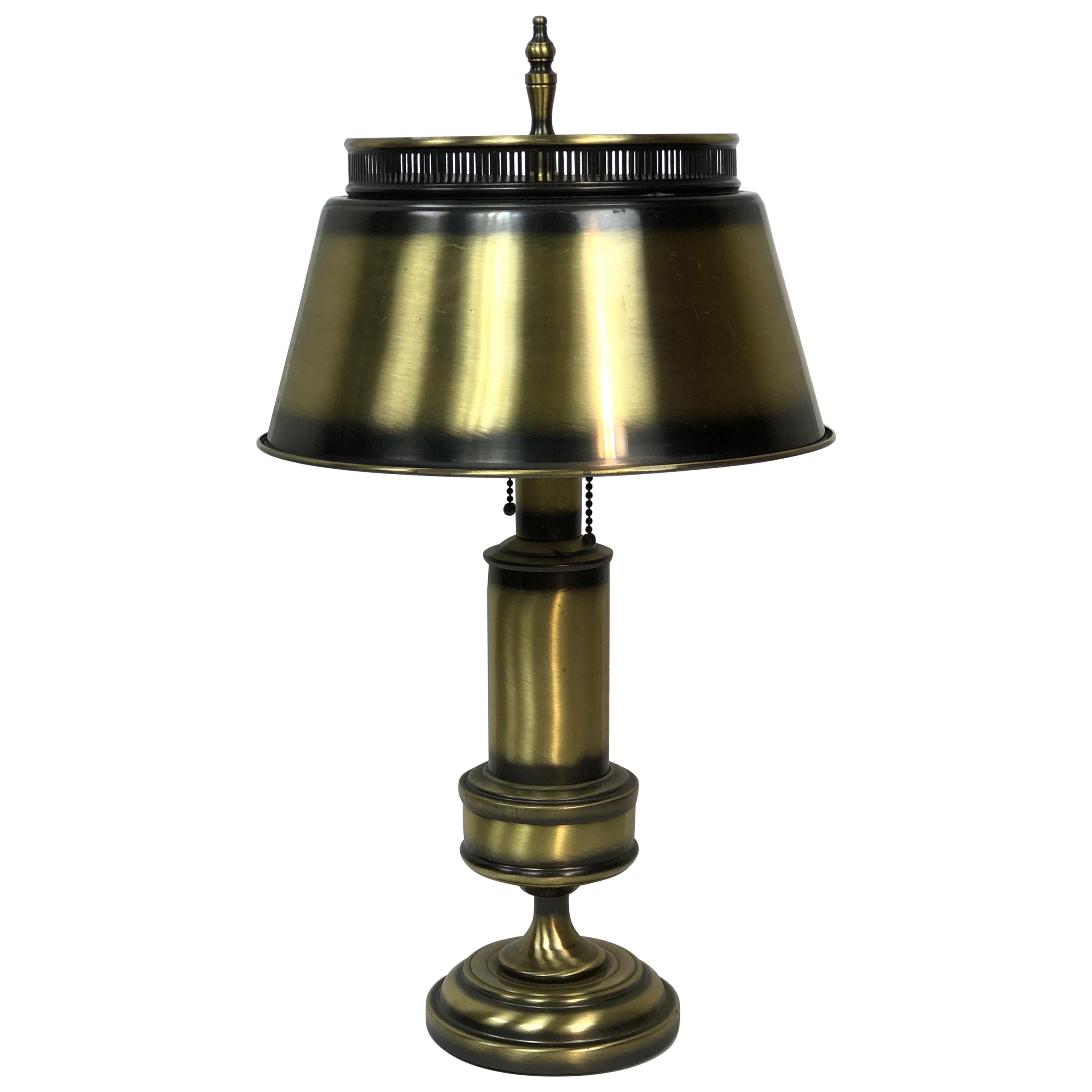 1960s Burnished Brass Table Lamp For Sale