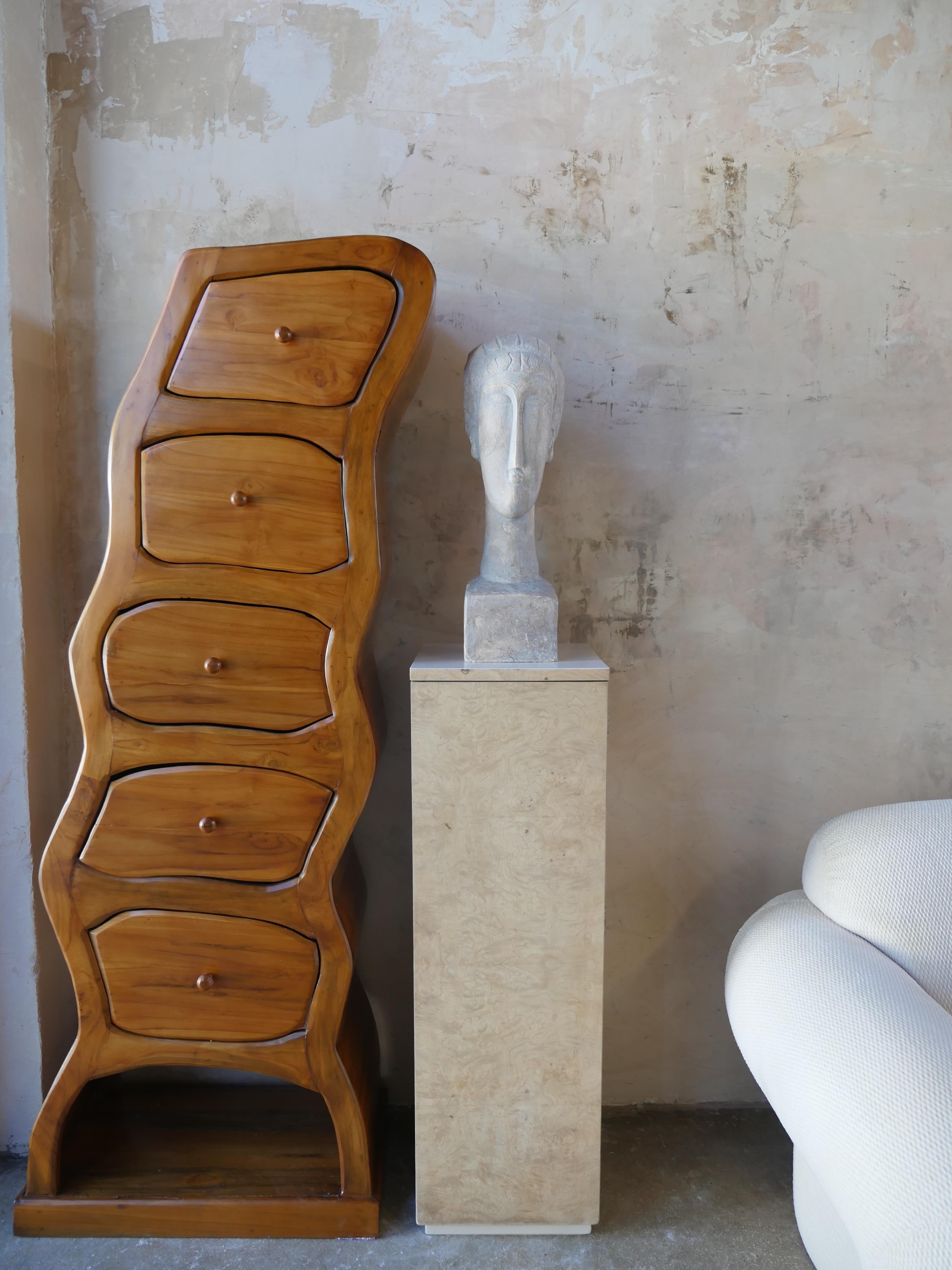 Mid-Century Modern 1960s Bust of Women After Modigliani
