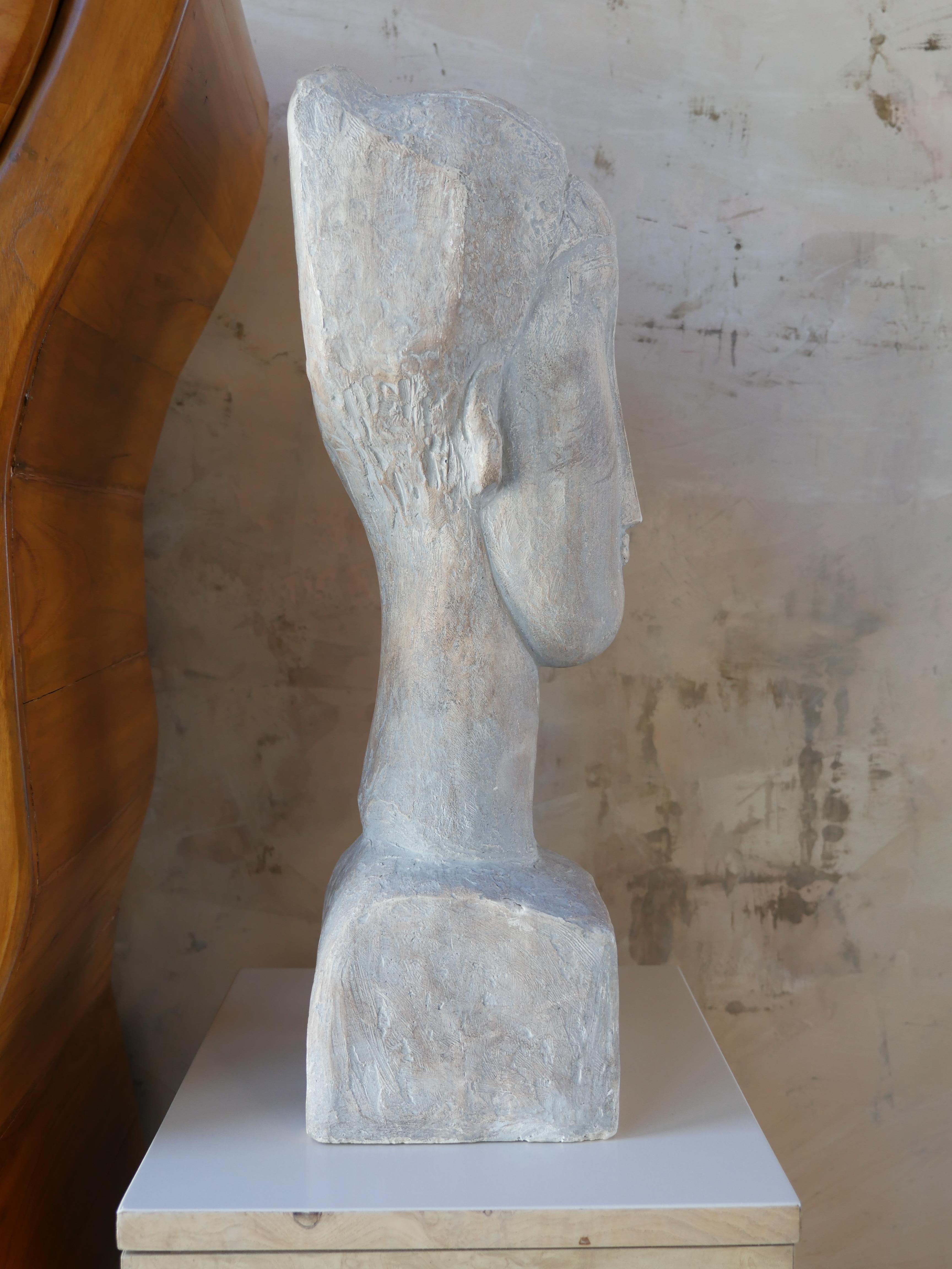 1960s Bust of Women After Modigliani In Good Condition In Miami, FL