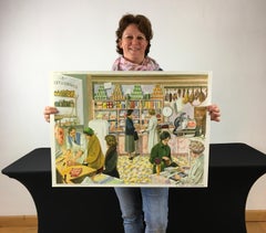 1960s Butcher's Shop School Chart by Rossignol