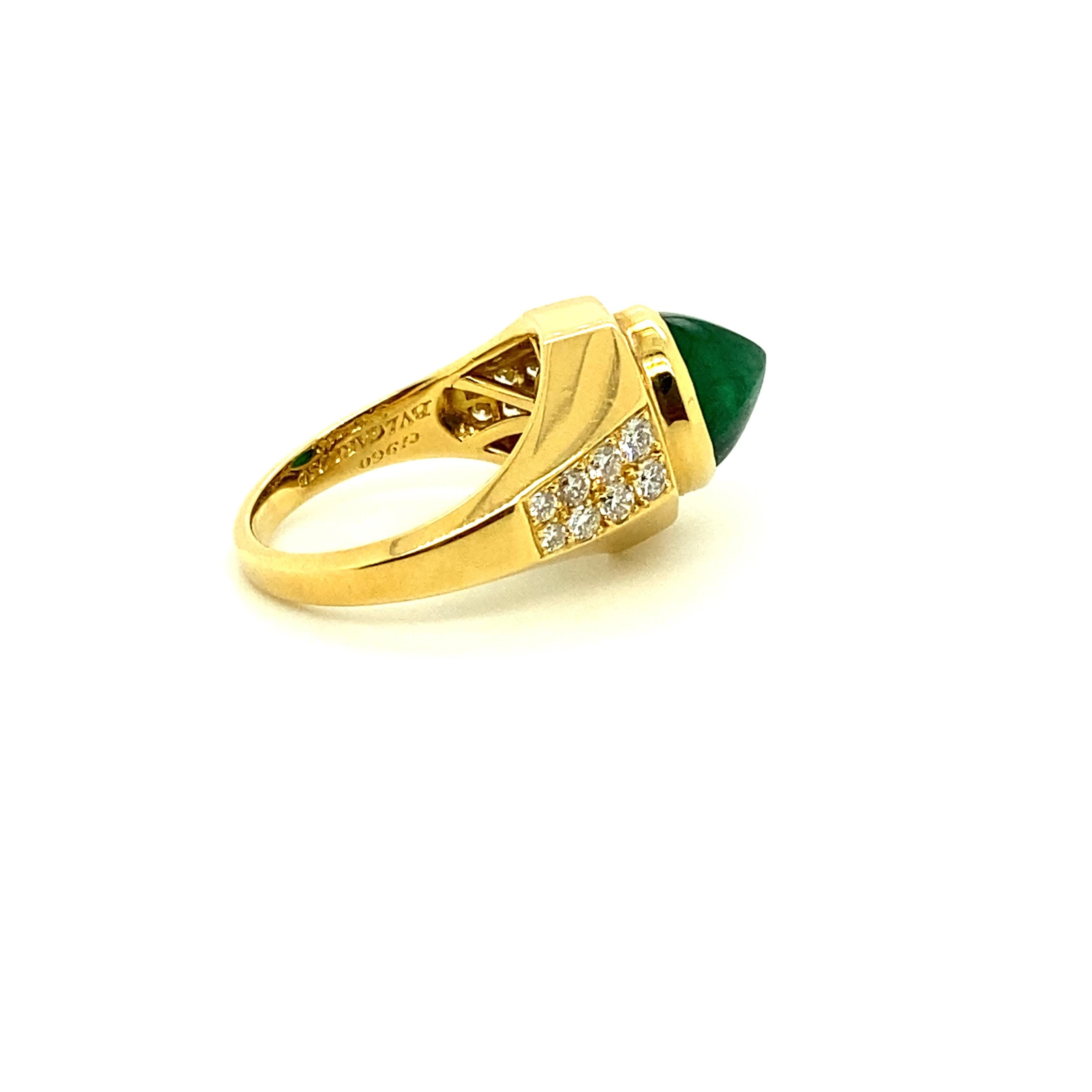 bvlgari emerald ring