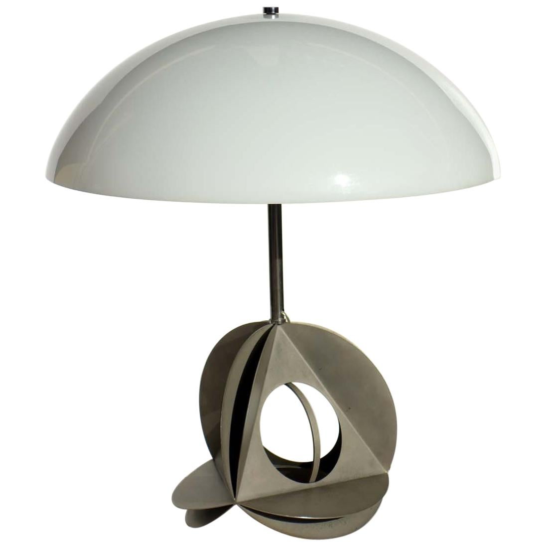 1960s by Bruno Munari Italian Design Sculpture Table Lamp
