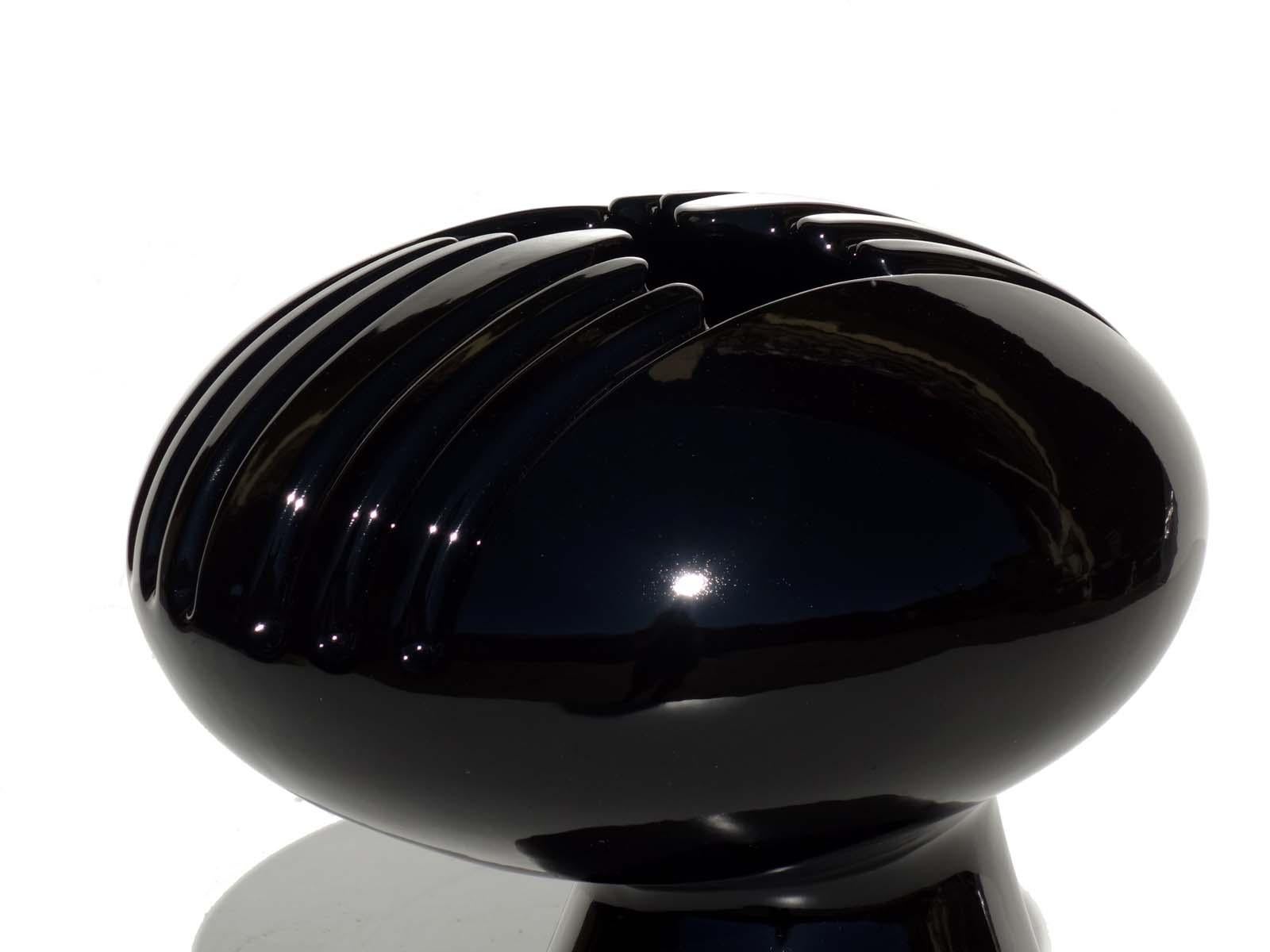 Mid-Century Modern 1960s by Il Picchio Enzo Bioli Italian Space Age Design Ceramic Vase For Sale