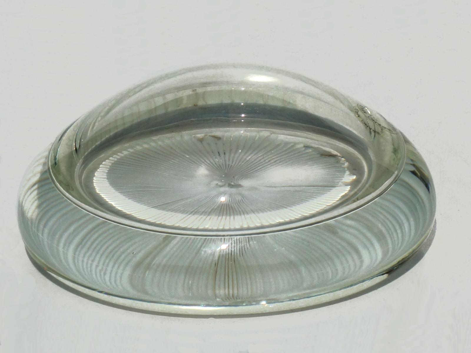 Mid-Century Modern 1960s by Ludovico Diaz de Santillana for Venini Murano Glass Paperweight For Sale